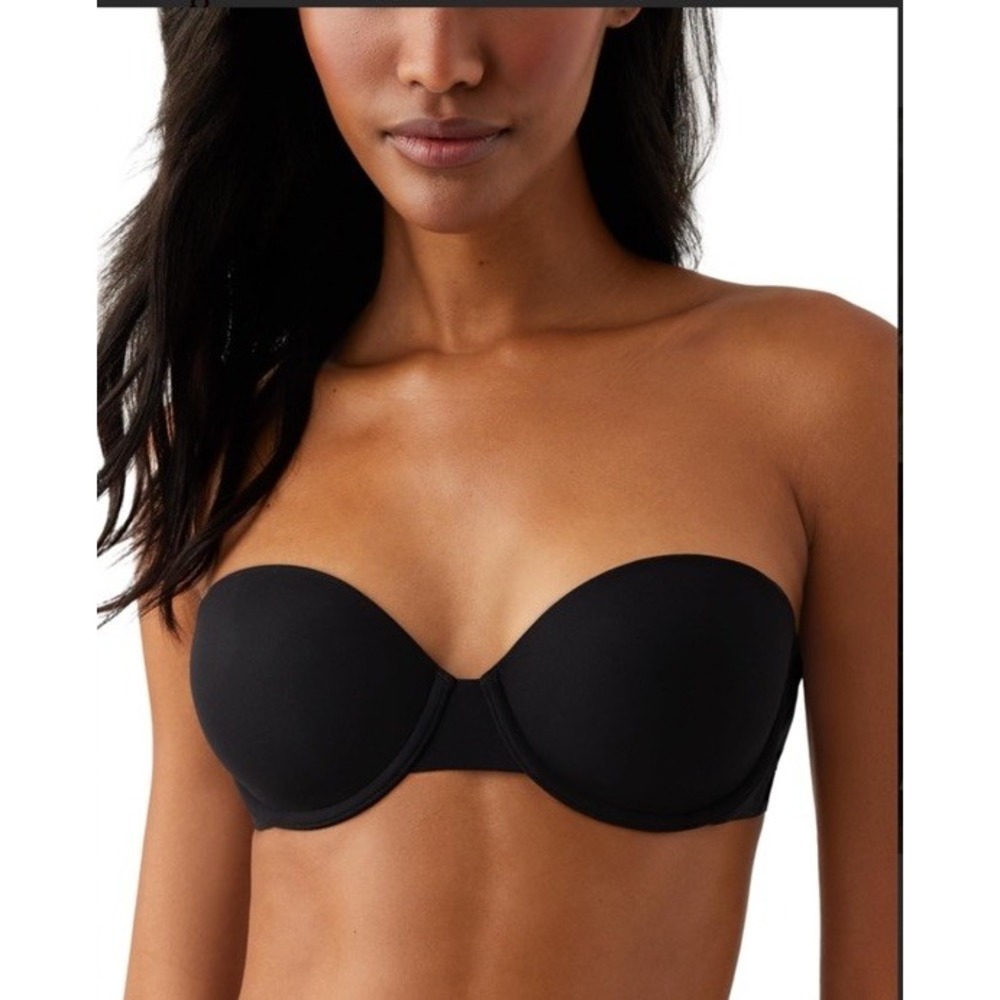 Wacoal Comfort First Strapless Bra 32C Black Convertible Underwire T Shirt Bra